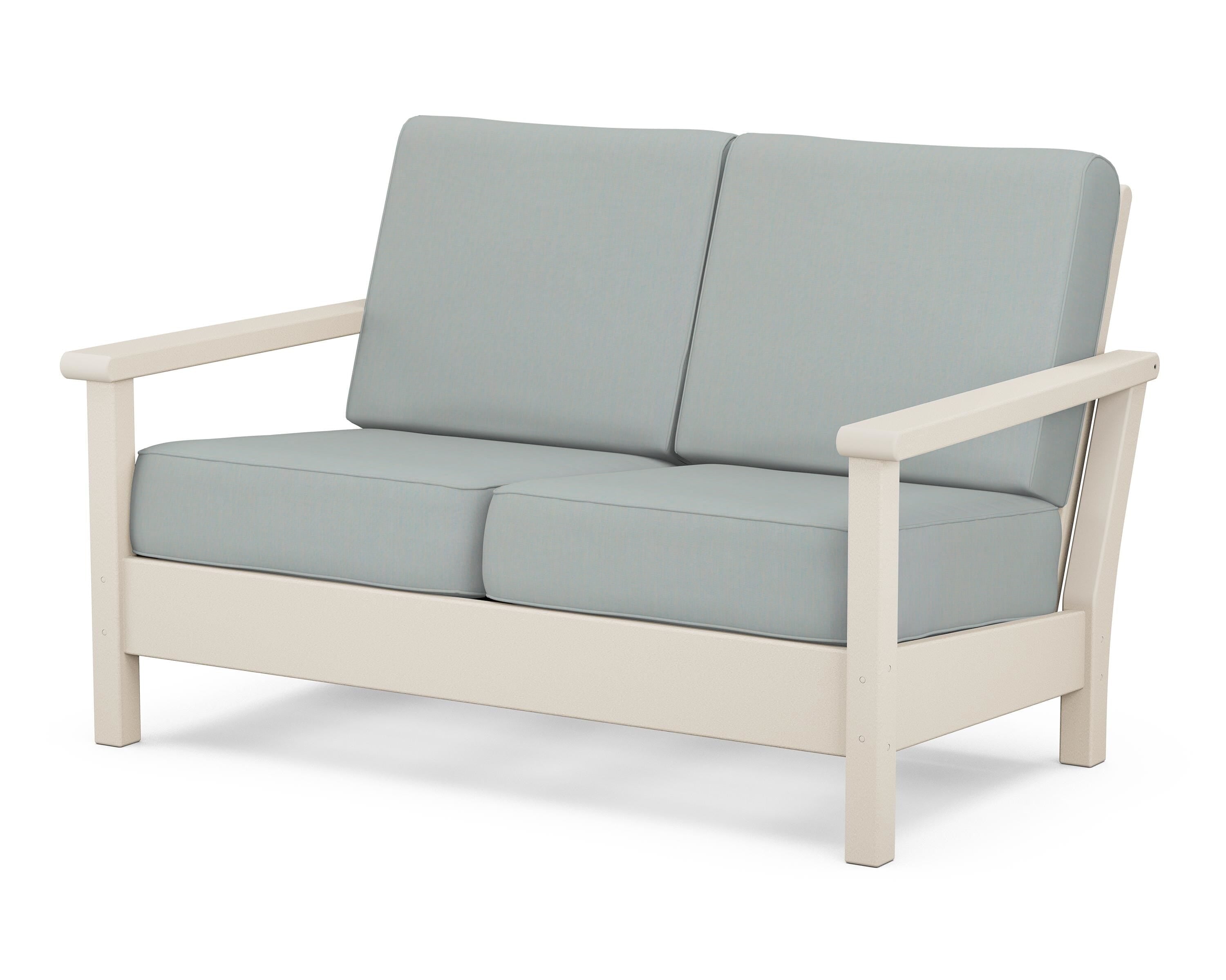 POLYWOOD® Harbour Deep Seating Loveseat in Sand / Spa