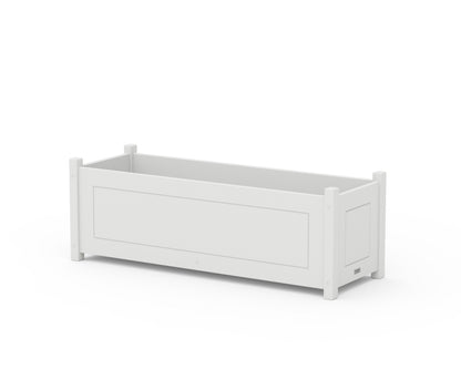 Country Living Country Living Rectangle Triple Planter Box in White
