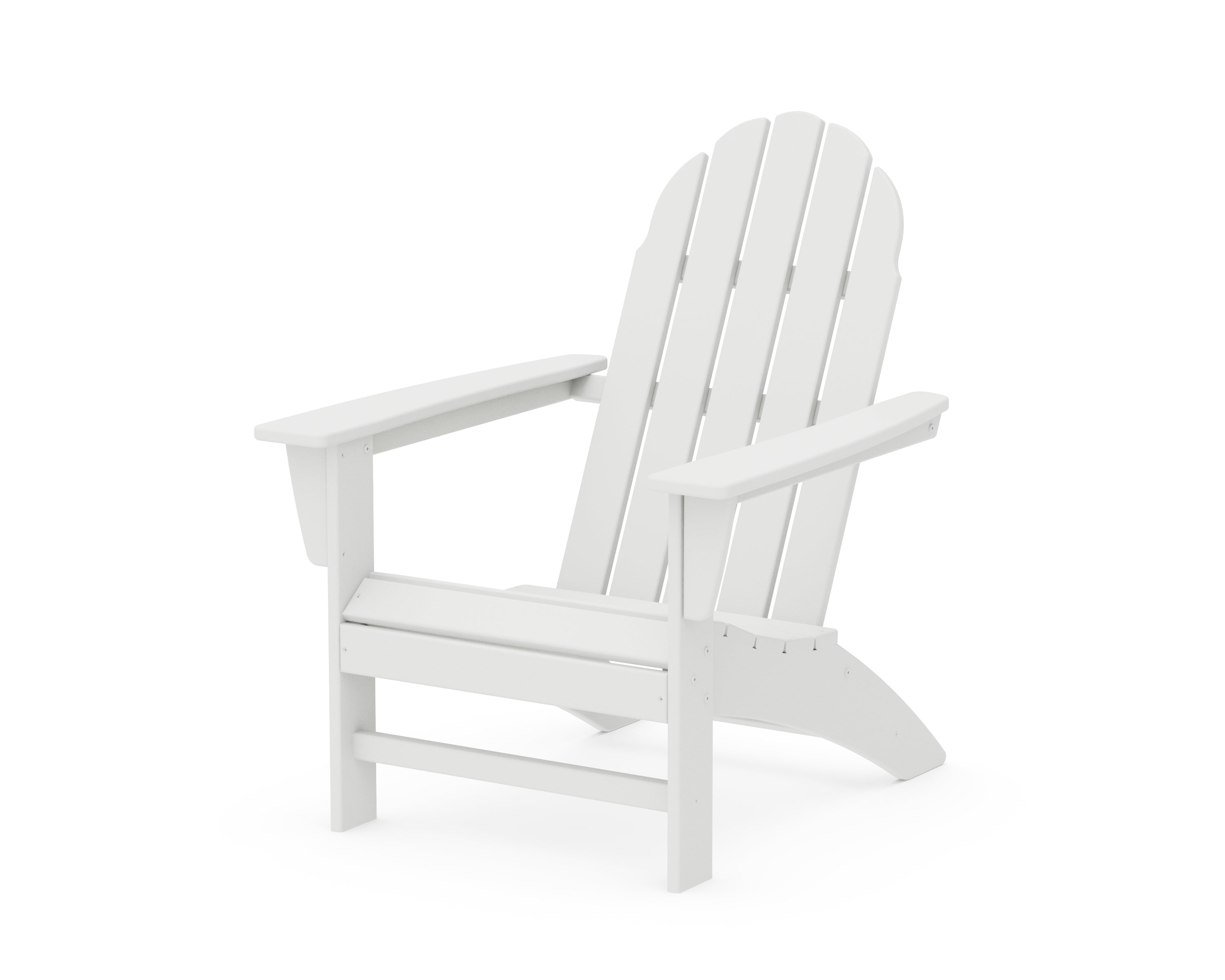 POLYWOOD® Vineyard Adirondack Chair in White