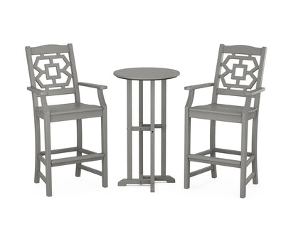 Chinoiserie 3-Piece Farmhouse Bar Set