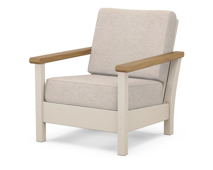 POLYWOOD® Harbour Deep Seating Chair in Sand / Natural / Blend Linen
