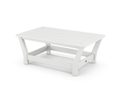 POLYWOOD® Harbour Slat Coffee Table in White