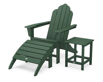POLYWOOD® Long Island Adirondack 3-Piece Set in Green