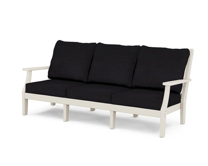 Country Living Wovendale Deep Seating Sofa in Sand / Midnight Linen