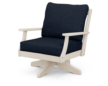 Braxton Deep Seating Swivel Chair - Sand