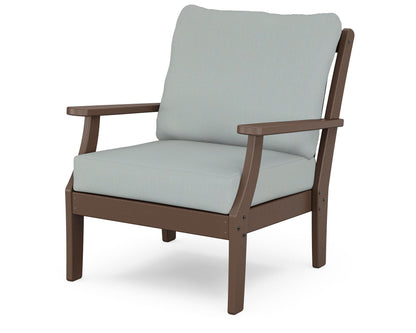 POLYWOOD® Braxton Deep Seating Chair in Mahogany / Spa