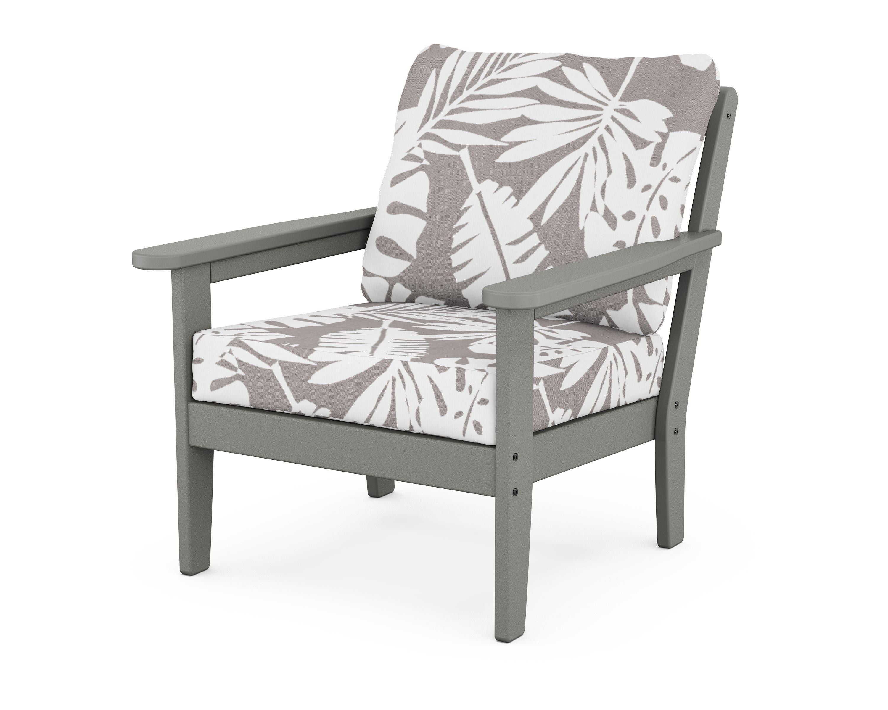 Country Living Cottage Deep Seating Chair in Slate Grey / Leaf Grey Mist