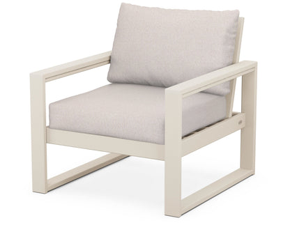 POLYWOOD® EDGE Club Chair in Sand / Dune Burlap