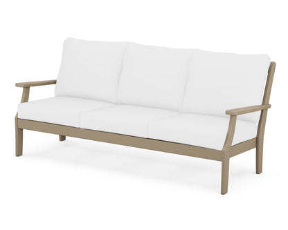 POLYWOOD® Braxton Deep Seating Sofa in Vintage Sahara / Natural