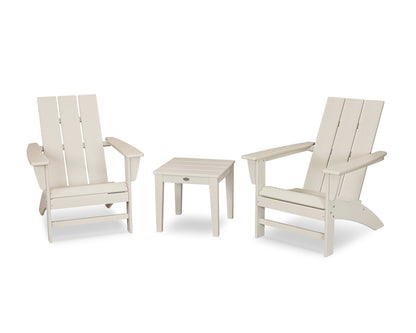 POLYWOOD® Modern Adirondack 3-Piece Set in Sand
