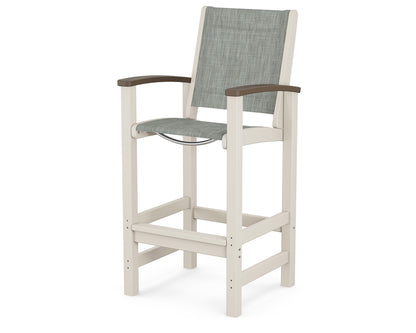 POLYWOOD® Coastal Bar Chair in Sand / Kona / Birch Sling