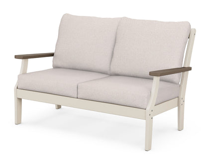 POLYWOOD® Braxton Deep Seating Loveseat in Sand / Kona / Dune Burlap