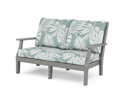 Country Living Wovendale Deep Seating Loveseat in Slate Grey / Leaf Glacier Spa