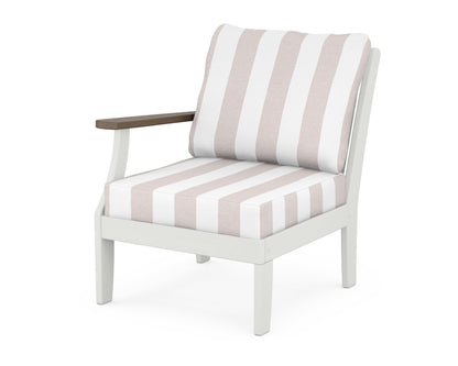 Braxton Modular Left Arm Chair - White