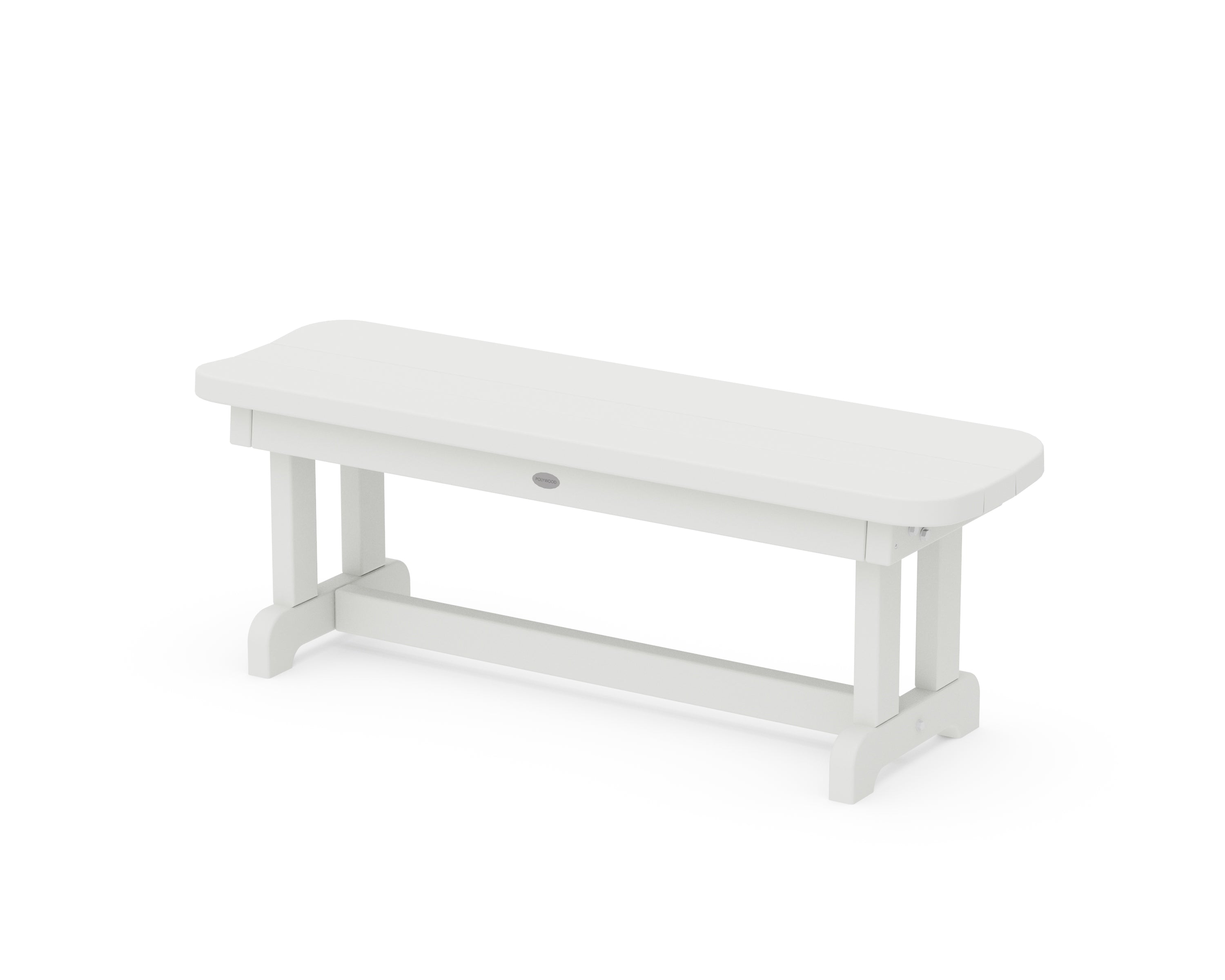 POLYWOOD® Park 48" Backless Bench in White