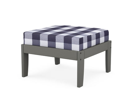 Unbranded Modular Ottoman - Classic in Slate Grey / Buffalo Plaid Navy