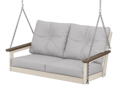 POLYWOOD® Vineyard Deep Seating Swing in Sand / Kona / Granite