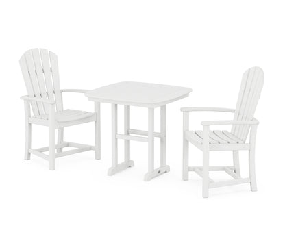 POLYWOOD® Palm Coast 3-Piece Dining Set in White