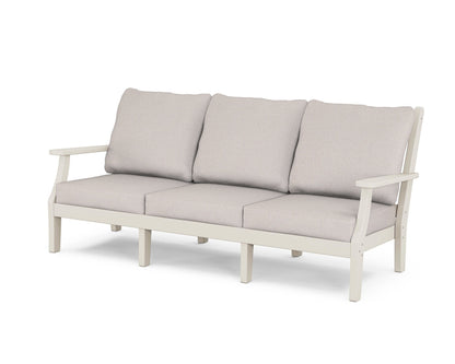 Country Living Wovendale Deep Seating Sofa in Sand / Dune Burlap