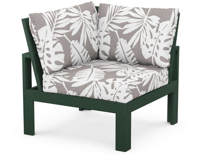 Unbranded Modular Corner Chair in Green / Leaf Grey Mist