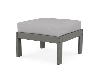 POLYWOOD® Vineyard Modular Ottoman in Slate Grey / Granite