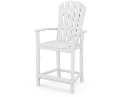 POLYWOOD® Palm Coast Counter Chair in White