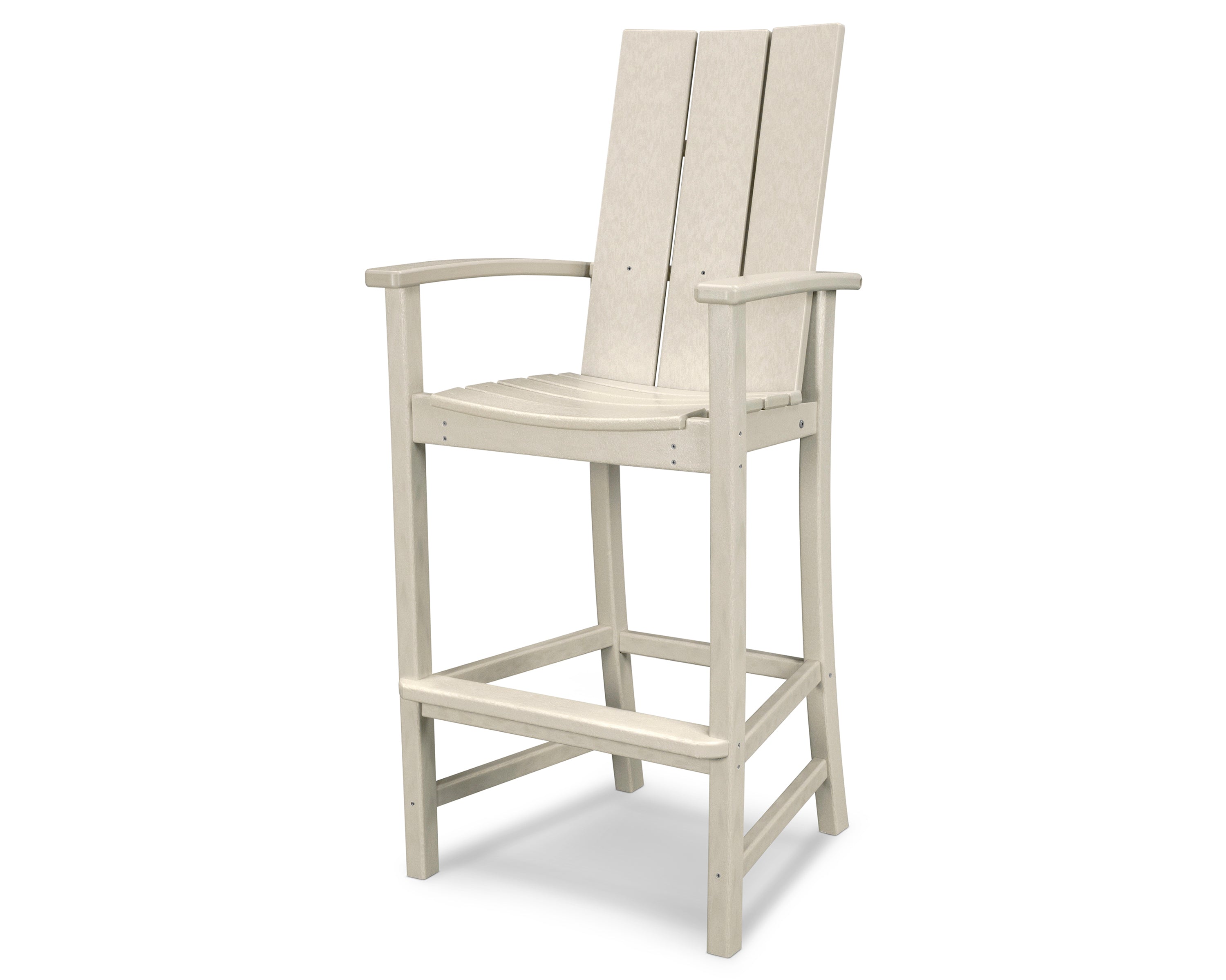 POLYWOOD® Modern Adirondack Bar Chair in Sand