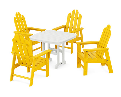 POLYWOOD® Long Island 5-Piece Dining Set in Lemon / White