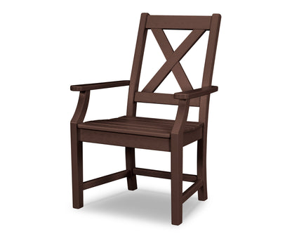 POLYWOOD® Braxton Dining Arm Chair in Mahogany