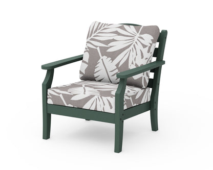 Draper James™ by  POLYWOOD® Savannah Deep Seating Chair in Green / Leaf Grey Mist