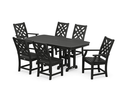 Country Living Wovendale 7-Piece Dining Set in Black