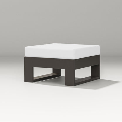 PW Designer Series Latitude Lounge Ottoman in Vintage Coffee / Natural