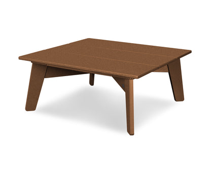 POLYWOOD® Riviera Modern Conversation Table in Teak