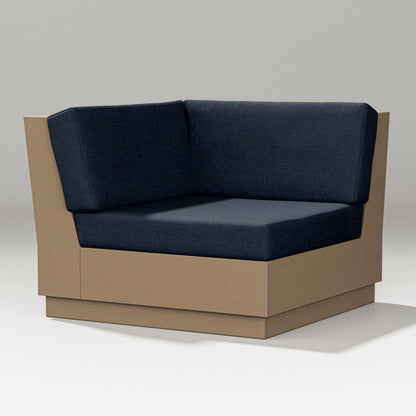 PW Designer Series Elevate Modular Corner Chair in Vintage Sahara / Marine Indigo