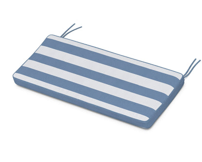 Martha Stewart by POLYWOOD® Chinoiserie Bench Seat Cushion in Cabana Stripe Sky Blue