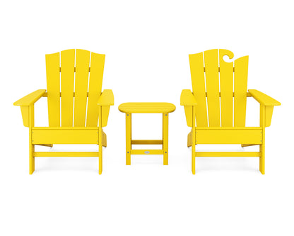 POLYWOOD® Wave Collection 3-Piece Set in Lemon