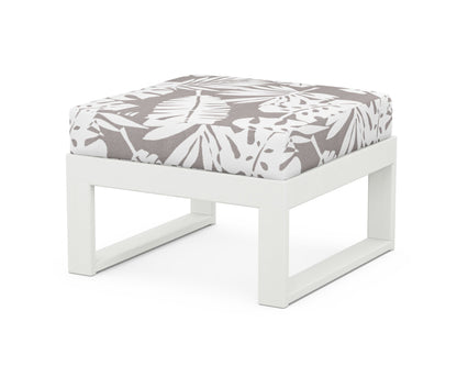 Unbranded Modular Ottoman - Modern in Vintage White / Leaf Grey Mist