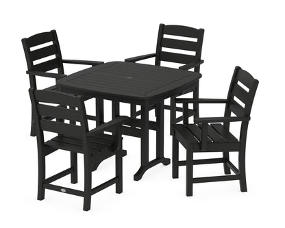 POLYWOOD® Lakeside 5-Piece Dining Set in Black