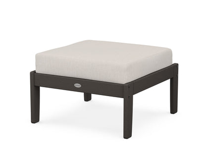 POLYWOOD® Braxton Deep Seating Ottoman in Vintage Coffee / Cast Ash