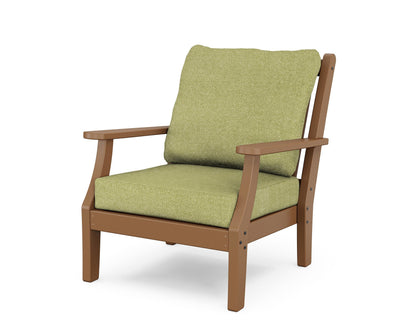 Country Living Wovendale Deep Seating Chair in Teak / Chartreuse Boucle