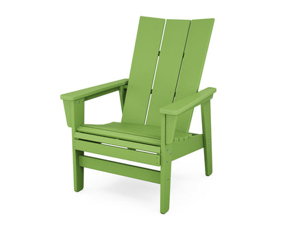 POLYWOOD® Modern Grand Upright Adirondack Chair in Lime