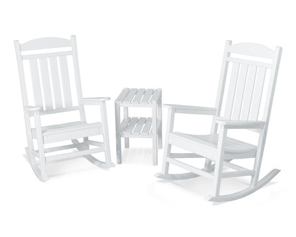 POLYWOOD® Presidential 3-Piece Rocker Set in White