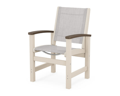 POLYWOOD® Coastal Dining Chair in Sand / Kona / Parchment Sling