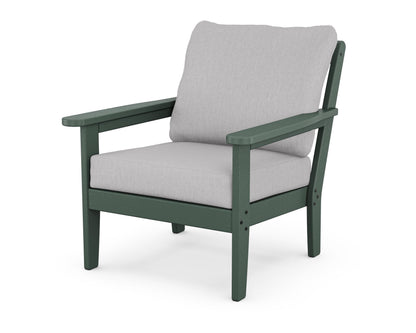 Country Living Cottage Deep Seating Chair in Green / Granite
