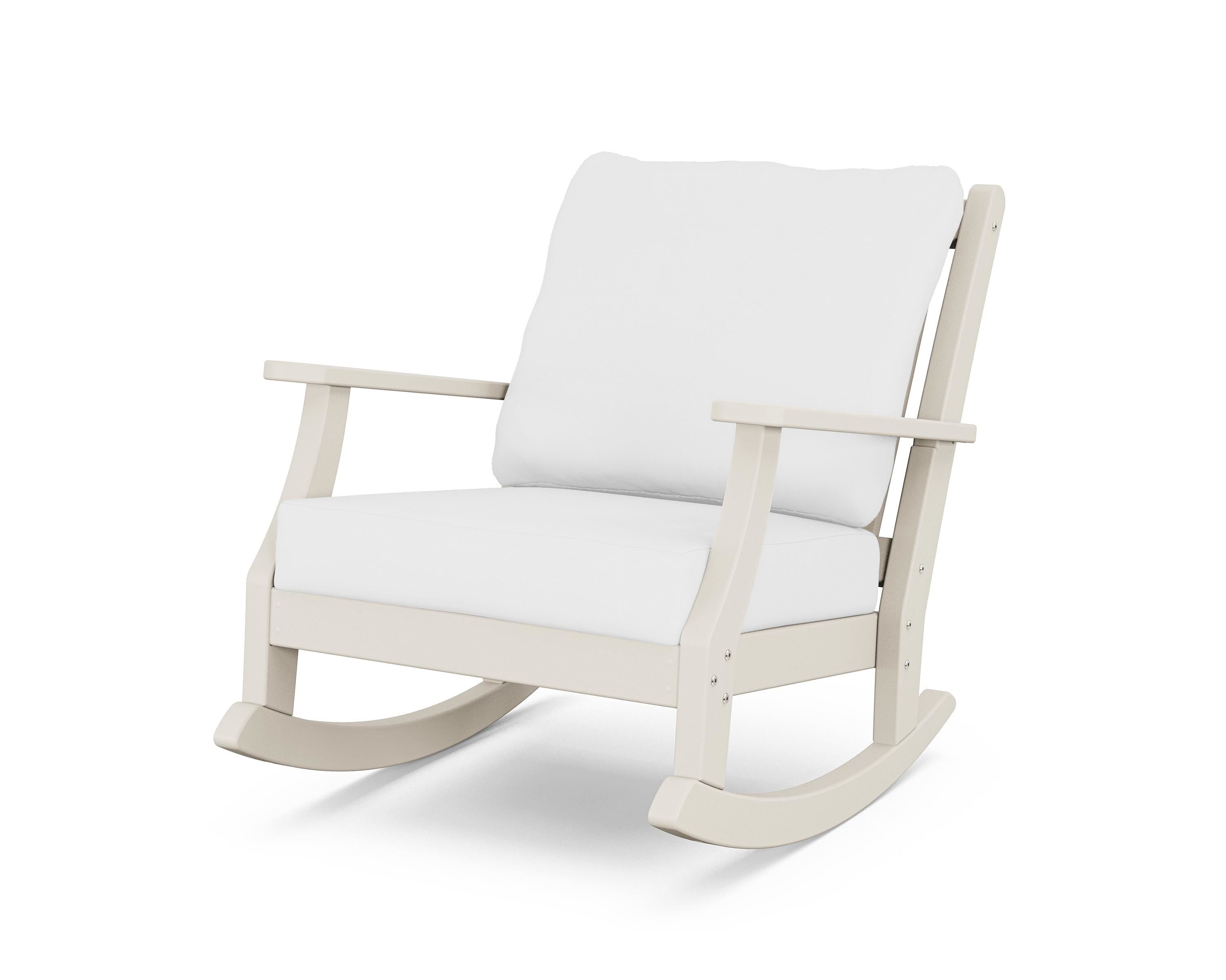 Country Living Wovendale Deep Seating Rocking Chair in Sand / Natural