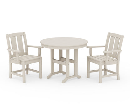 POLYWOOD® Mission 3-Piece Farmhouse Dining Set in Sand
