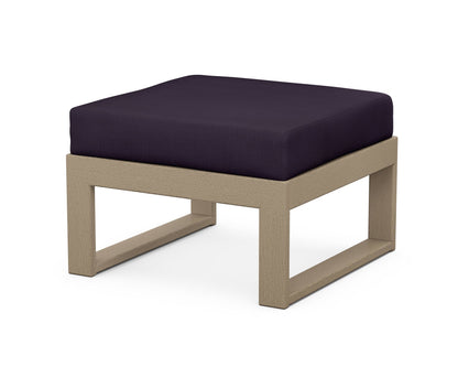 Unbranded Modular Ottoman - Modern in Vintage Sahara / Navy Linen