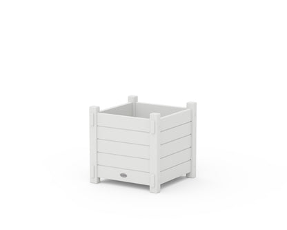 POLYWOOD® Nautical Square Planter Box in White