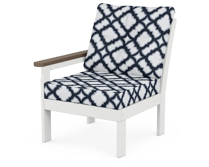 Vineyard Modular Left Arm Chair - White