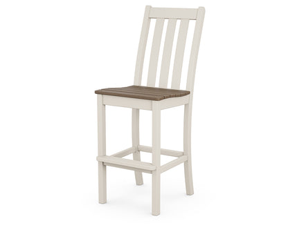 POLYWOOD® Vineyard Bar Side Chair in Sand / Kona